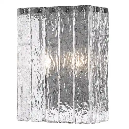 Professional Grade Z-Lite Glacier Matte Black Sconce