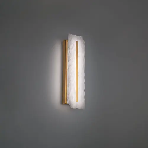 Modern Forms Taffeta Aged Brass LED Sconce Professional Grade