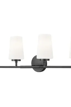 Z-Lite Montford Matte Black Bathroom Light Fast Shipping