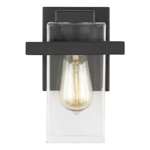 Luxury Mitte Midnight Black LED Sconce by Generation Lighting