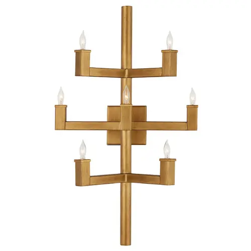 Currey and Company Andre Brass Sconce Shop Now