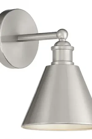 10-Inch Wall Sconce in Brushed Nickel by Meridian Super Sale
