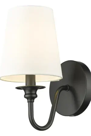 Z-Lite Gianna Matte Black Sconce Worldwide Shipping