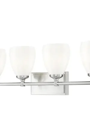 Z-Lite Oren Brushed Nickel Bathroom Light Same Day Shipping