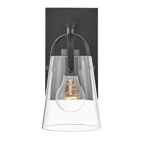 New Release Foster Single Light Sconce in Black by Hinkley Lighting