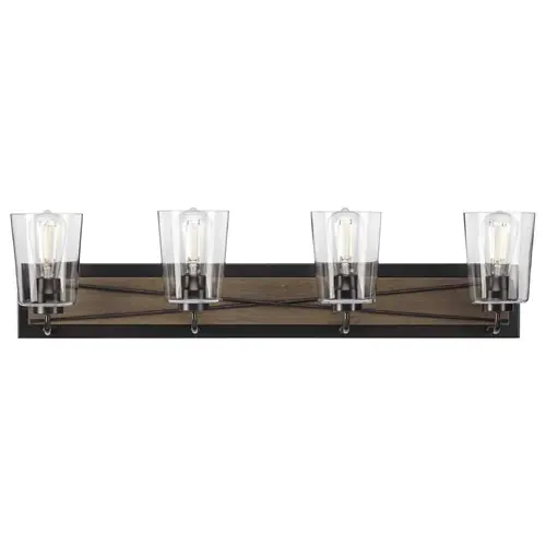 Briarwood Antique Bronze 4-Light Bathroom Light by Progress Lighting Professional Grade