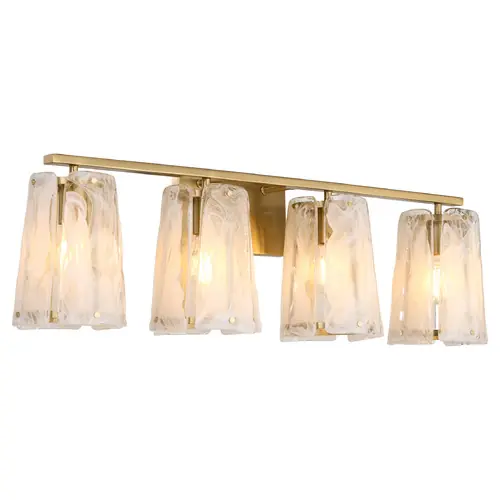 Prestige Aged Brass Bathroom Light by Quorum Lighting Price Drop