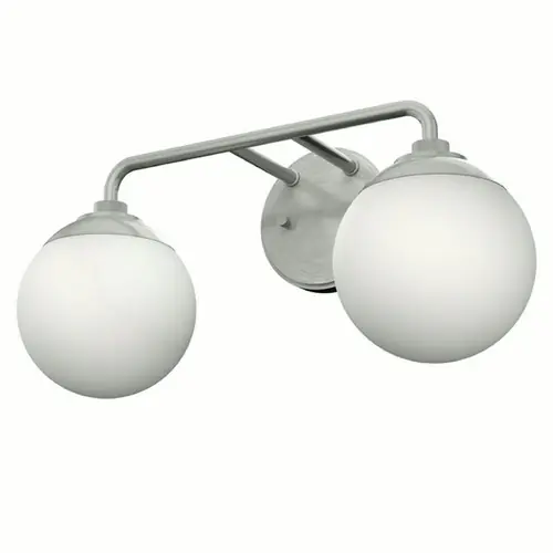 Limited Edition Hunter Fan Company Hepburn Brushed Nickel Bathroom Light