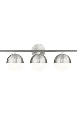 Z-Lite Realm Sphere Brushed Nickel Bathroom Light One Day Deal