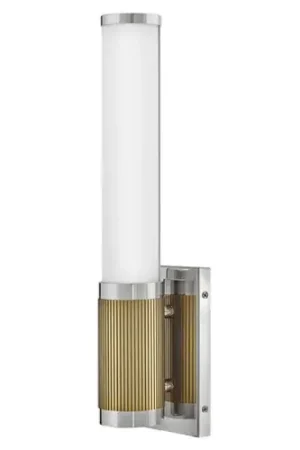 Zevi LED Wall Sconce in Polished Nickel & Brass by Hinkley Lighting Secure Checkout