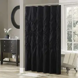 Weekend Sale Tufted Faux Silk Shower Curtain