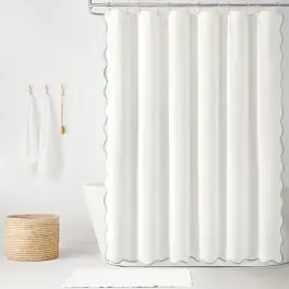 Shabby Chic Scallop Edge Shower Curtain Deal