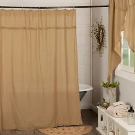 Beautiful Burlap Shower Curtain Professional Grade