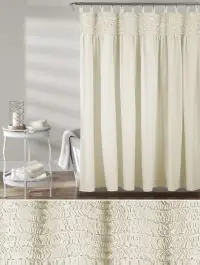 Elegant Ruffle Shower Curtain Secure Checkout