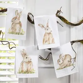 Best Choice Handsome Hare Cotton Hand Towels Set of 4