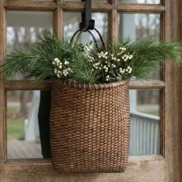 Tall Rattan Door Basket Set of 2 Best Price