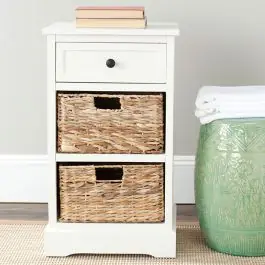2 Basket Storage Side Table One Day Deal