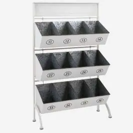 No Minimum Order Storage Rack With Numbered Bins