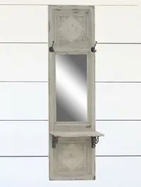 Decorative Wall Mirror With Hooks and Shelf Latest