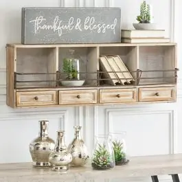 In Demand 4 Drawer Cubby Shelf