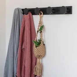 10 Hook Rubberwood Wall Rack Best Choice