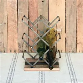 Rustic Industrial Farmhouse Wine Rack Buy Direct