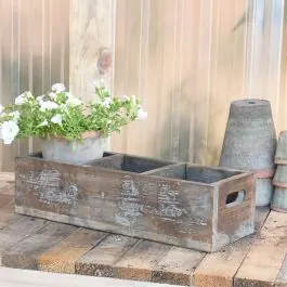 Rustic Wood Divided Box Deal