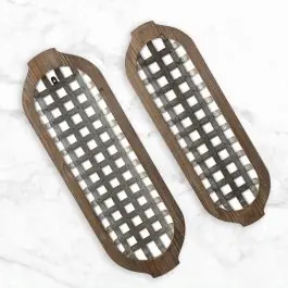 Rustic Oval Nesting Baskets Set of 2 Same Day Shipping