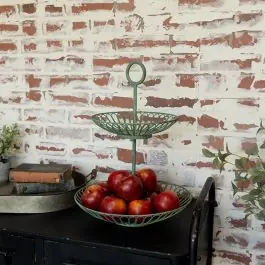 Top Rated 2 Tier Wire Tabletop Basket Stand