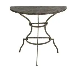 Antique Black Iron Demi Lune Table Buy Online