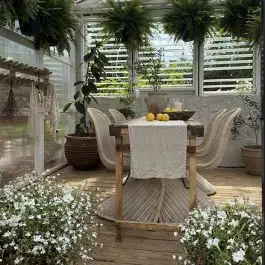 Authentic Rustic Bleached Wood Wedding Table