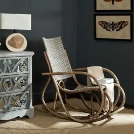 Woven Rattan Rocking Chair Shop Now