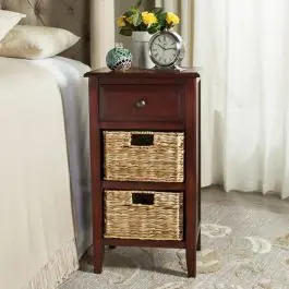 2 Basket Drawer Side Table Grab Now