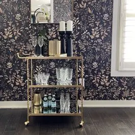 Bargain Tiered Mirrored Glass Bar Cart