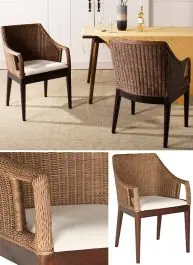 Woven Rattan Arm Chair Markdown