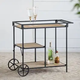 3 Tier Industrial Bar Cart Time-Limited