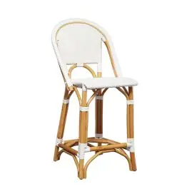 Bargain Arched Back Woven Bar Stool 48 Inch