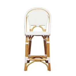 Arched Back Woven Bar Stool Flash Sale