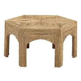 Best Choice Boho Chic Woven Coffee Table | SHIPS FREE
