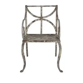 Aged Iron Terrace Chair Crafted