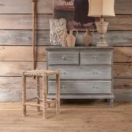 Worldwide Shipping Casual Farmhouse Distressed Stool