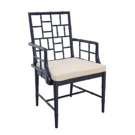 Affordable Modern Blue Hugo Arm Chair | SHIPS FREE