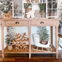 2 Drawer Wood Console Price Cut