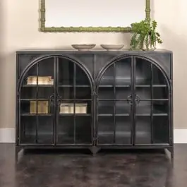 Arched Door Metal Sideboard Cabinet | SHIPS FREE Direct From Manufacturer