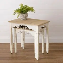 Wholesale Scroll Detail Nesting Table Set of 2