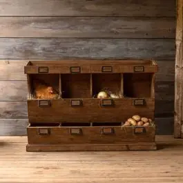 8 Bin Wooden Display Counter | SHIPS FREE Sale