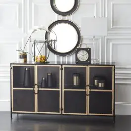 4 Door Modern Farmhouse Display Cabinet | SHIPS FREE Super Sale