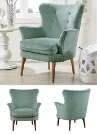 Wholesale Modern Farmhouse Seafoam Accent Chair