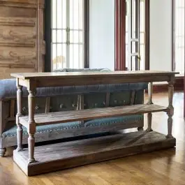3 Tier Reclaimed Pine Console Table | SHIPS FREE Next Day Delivery