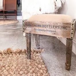 Wooden Bottle Crate Footstool Money Back Guarantee